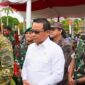 Sapto Setyo Pramono Hadiri Upacara Penetapan Komcas Matra Darat Gelombang ll di di Lapangan Merdeka Balikpapan. (Foto : Ist)