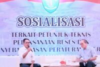 Sekretariat DPRD Kaltim Gelar Sosialisasi juknis reses dan penyebarluasan peraturan daerah. (Foto : Ist)