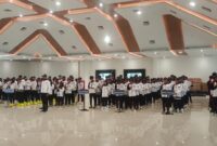 Pelepasan Cabor Kaltim menuju Pra Popnas 2024. (Foto : RD)