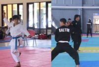 Atlet Silat dan Karate Kaltim yang berlaga di kejuaraan. (Foto : Ist)