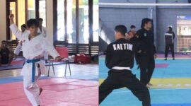 Atlet Silat dan Karate Kaltim yang berlaga di kejuaraan. (Foto : Ist)
