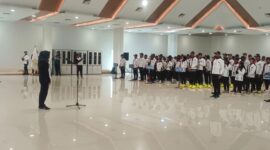 Pelepasan Kontingen Kaltim menuju Pra Popnas zona IV menuju Kendari. (Foto : RD)