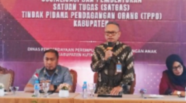 Sosialisasi dan Pembentukan Satuan Tugas (Satgas) Tindak Pidana Perdagangan Orang (TPPO), Jumat 01 November 2024 di Hotel Grand Elty Singgasana Tenggarong. (Foto: Ist)