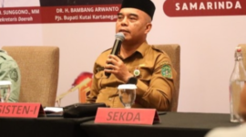 Rapat evaluasi kinerja Bagian Kerja Sama Sekretariat Daerah di Hotel Aston, Samarinda, Senin (18/11). (Foto: Ist)