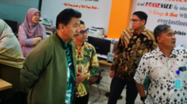 Sunggono melakukan Kunjungan Kerja ke Universitas Hasanuddin (Unhas) Makassar. (Foto: Ist)