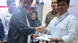 Pelatihan kejuruan yang digelar Dinas Transmigrasi dan Tenaga Kerja Kukar di Pusdiklat BKPSDM Desa Bukit Raya, Kecamatan Tenggarong Seberang, Rabu (13/11). (Foto: Ist)