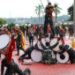 Kirab Pasukan Brigade Mobil (Brimob) II dalam rangka HUT Brimob ke-79 Brimob Polri 2024, di Panggung Tribun Lapangan Upacara Kantor Bupati Kukar, Tenggarong, Minggu (17/11). (Foto: Ist)