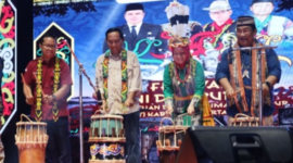 Festival seni dan budaya Persekutuan Dayak Kalimantan Timur (PDKT) 2024. (Foto: Ist)