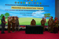 Pemerintah Kabupaten (Pemkab) Kutai Kartanegara (Kukar) menerima penghargaan Peringkat Terbaik 1 dalam Aksi Konvergensi Percepatan Penurunan Stunting se-Kalimantan Timur, Senin (18/11/24). (Foto: Ist)