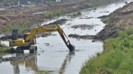 Ilustrasi normalisasi sungai. (Foto: Ist)