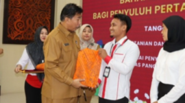 Sunggono membuka Pelatihan Pertanian Bahan Olahan Ramah Lingkungan bagi Penyuluh Pertanian Swadaya (PPS) se Kabupaten Kukar 2024, di UPTD Balai Penyuluhan dan Pengembangan SDM Pertanian (BPPSDMP) Provinsi Kalimantan Timur (Kaltim). (Foto: Ist)