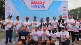 Wakil Ketua DPRD Kaltim, Yenni Eviliana saat menghadiri acara MMP Fun Run 2024. (Foto: Humas Sekretariat DPRD Kaltim)
