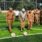 Suasana peresmian lapangan mini soccer di DPRD Kaltim. (Foto : Ist)