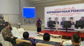 Gelaran Seminar Kepemimpinan yang di adakan Dispora Kaltim di Universitas Mulawarman. (Foto : Ist)

 