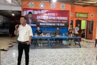 Anggota DPRD Kaltim, Hartono Basuki saat menggelar reses di Desa Argomulyo, Sepaku, PPU. (Foto: Ist)
