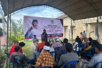 Anggota DPRD Kaltim, Baharuddin Muin saat menggelar agenda sosbang di Kelurahan Nanang, Kec. Penajam, Kab. Penajam Paser Utara. (Foto: Ist)