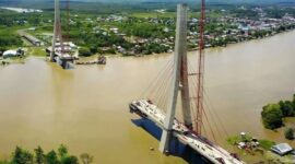 Jembatan Aji Tulur Jejangkat (ATJ) di Kabupaten Kutai Barat (Kubar). (Foto: Ist)