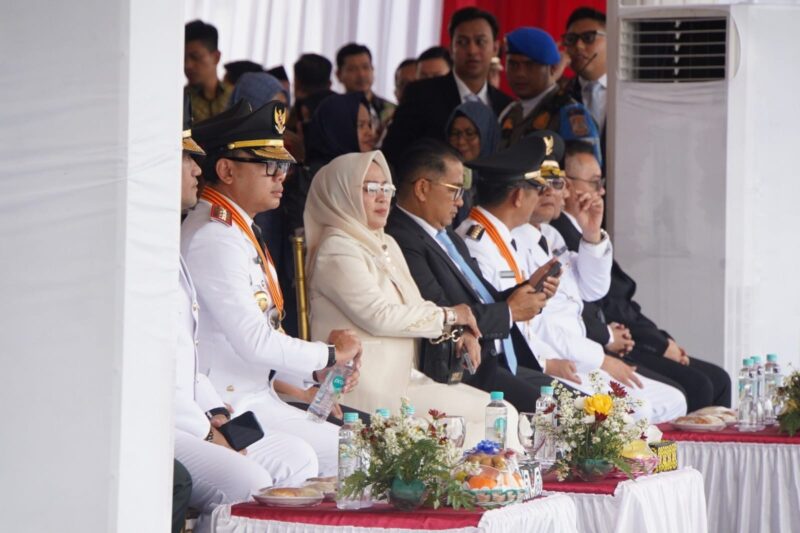 Anggota Komisi IV DPRD Kaltim, Syahariah Mas'ud hadiri Peringatan Hari Otda 2025, Jumat (25/04/2025) di BSCC Dome Balikpapan. (Humas Sekretariat DPRD Kaltim)