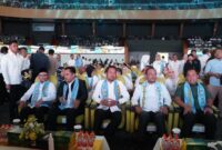 Peluncuran Program Unggulan “Gratispol Menuju Generasi Emas” pada (21/4/2025) di Plenary Hall GOR Kadrie Oening Sempaja, Samarinda. (Foto: Ist)