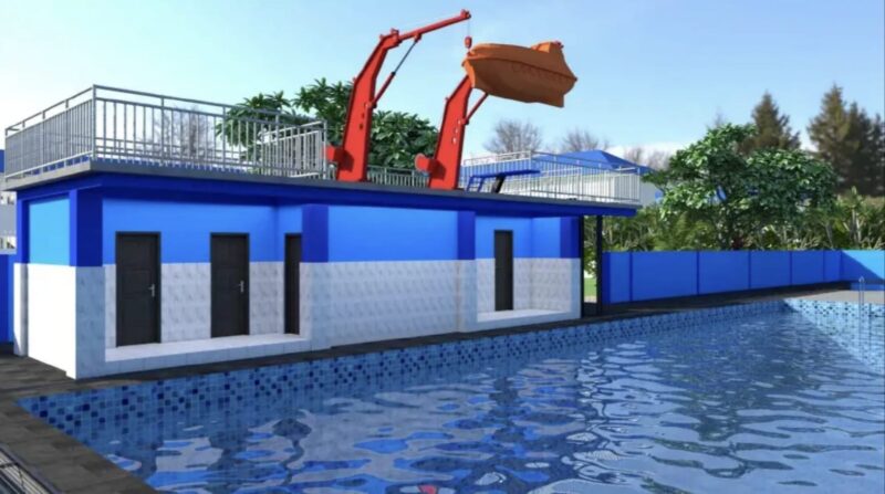 Rancangan Proyek Kolam Renang SMKN 2 Sangatta (Foto : Disdikbud Kaltim)