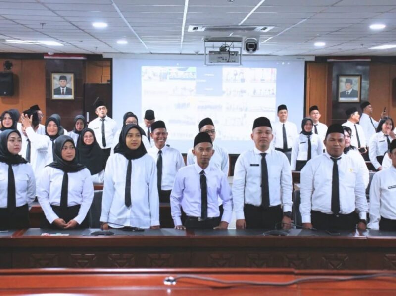 117 tenaga honorer sekretariat DPRD Kaltim resmi diangkat menjadi PPPK melalui proses Daring. (Foto: Ist)