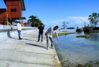 Pansus LKPj DPRD Kaltim Tinjau Proyek Pengamanan Pantai di Biduk-Biduk, Berau. Pada Kamis (8/5/2025). (Foto: Ist)