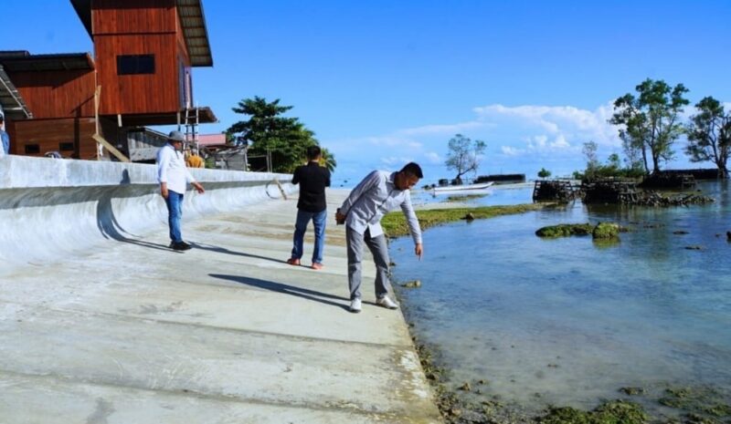 Pansus LKPj DPRD Kaltim Tinjau Proyek Pengamanan Pantai di Biduk-Biduk, Berau. Pada Kamis (8/5/2025). (Foto: Ist)