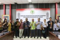 Sekretariat DPRD Provinsi Kaltim menerima kunjungan kerja dari DPRD Kabupaten Kutai Barat. (Foto: Humas Sekretariat DPRD Kaltim)