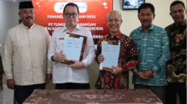 Bupati Kukar Saksikan Penandatanganan Kerjasama PT Tunggang Parangan Dengan PT KBS. (Foto: Ist)