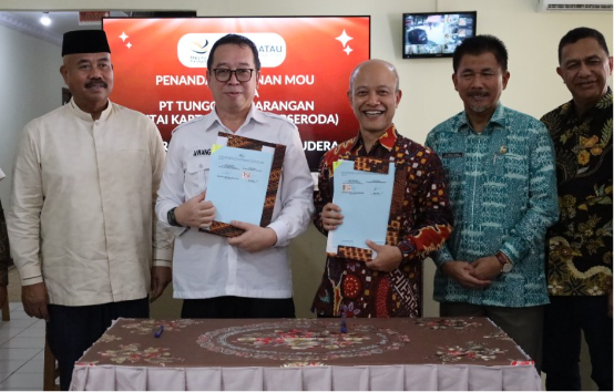 Bupati Kukar Saksikan Penandatanganan Kerjasama PT Tunggang Parangan Dengan PT KBS. (Foto: Ist)