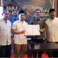 Edi Damansyah saat memberikan arahan usai menyaksikan Penandatanganan MoU PT. MGRM Kukar dengan PT Danapati Mulia dan PT Sarana Inti Sinergi Bertempat di Kantor PT. MGRM Kukar. (Foto: Ist)