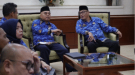 Rapat Koordinasi Penyelenggaraan Pemerintahan Daerah yang dirangkai dengan Penandatanganan Nota Kesepahaman Terkait Sinergi Tugas dan Fungsi beberapa sektor. (Foto: Ist)