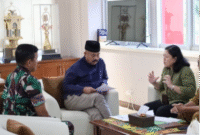 Bupati Kutai Kartanegara (Kukar) Edi Damansyah menerima audiensi Direktorat Perbenihan Hortikultura Kementerian Pertanian RI. (Foto: Ist)