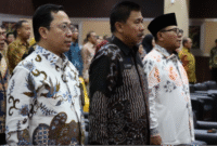 Sekda Kukar, Sunggono hadiri serah terima jabatan Kepala Badan Pemeriksa Keuangan (BPK) Perwakilan Provinsi Kalimantan Timur di Auditorium Nusantara Kantor BPK Perwakilan Provinsi Kaltim. (Foto: Ist)