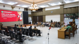 Rapat Koordinasi (Rakor) bertajuk High Level Meeting terkait pengendalian inflasi dan cipta kondusifitas. (Foto: Ist)