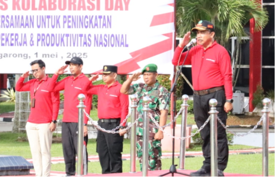 Sekda Pimpin Apel Peringatan Hari Buruh Internasional (May Day) 2025. (Foto: Ist)