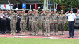 Bupati Kabupaten Kutai Kartanegara (Kukar) Edi Damansyah pimpin upacara peringatan Hari Lahir Pancasila bertempat di halaman Kantor Bupati Kukar. (Foto: Ist)