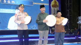 Sekretaris Daerah (Sekda) Kabupaten Kutai Kartanegara (Kukar) Sunggono secara resmi membuka kegiatan Festival Kreatif Pemuda Ramadan (FKPR) 2. (Foto: Ist)