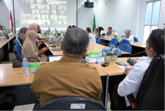 Asisten III Setkab Kukar Bidang Administrasi Umum Pemerintah Kabupaten Kutai Kartanegara (Kukar) Dafip Haryanto mengikuti Konsolidasi dan Monitoring Evaluasi (Monev) capaian Gerakan Orang Tua Asuh Cegah Stunting (Genting) tingkat Kalimantan Timur (Kaltim) dan Kalimantan Utara (Kaltara). (Foto: Ist)