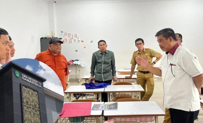 Sidak Komisi IV DPRD Kaltim ke SMA Negeri 14 Samarinda, Senin (26/5). (Foto: Ist)