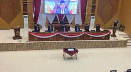 Rapat paripurna agenda penandatanganan nota kesepakatan terhadap rancangan awal RPJMD Kota Samarinda tahun 2025-2029. (Foto : Ist)