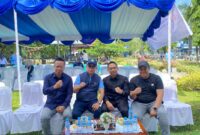 Anggota DPRD Kaltim, Baharuddin Demmu; Rektor UNMUL, Prof. Abdunnur; Anggota DPRD Kaltim, Firnadi Ikhsan; Ketua ISPIKANI Kaltim, M. Sinar Alam (Berturut-turut dari kiri ke kanan). (Foto: Ist)